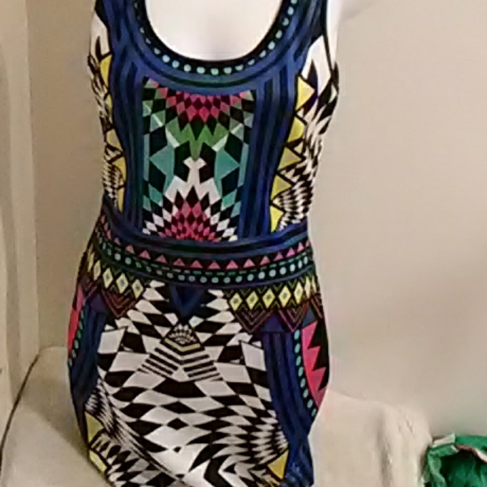 Colorful mini dress